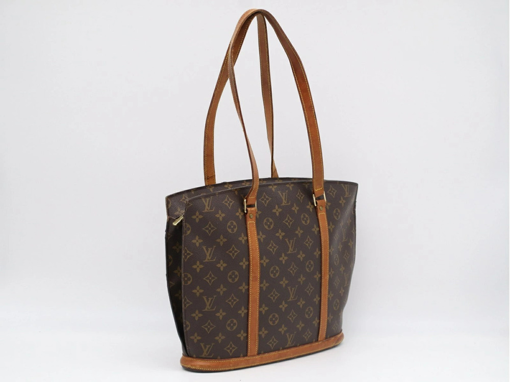 Louis Vuitton Monogram Canvas Babylon Handbag Brown Leather